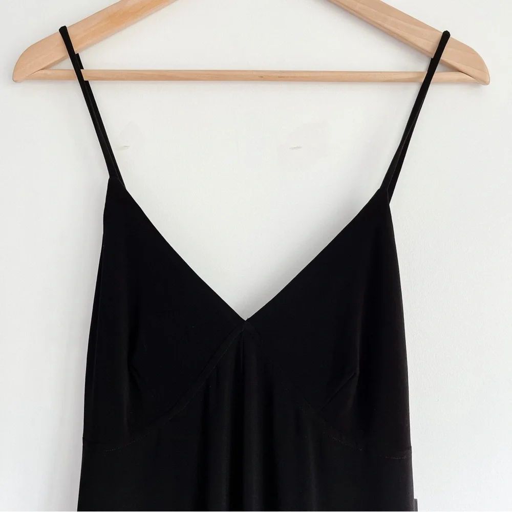 Norma Kamali Women’s Slip Jog Jumpsuit in Black Large - Picture 4 of 11